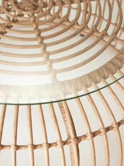 Ronde salontafel Costa met glazen tafelblad^Westwing Collection Online