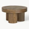 Ronde salontafel Dacca van mangohout^Bizzotto New