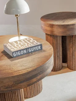 Ronde salontafel Dacca van mangohout^Bizzotto New