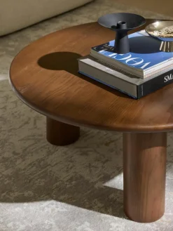 Ronde salontafel Didi van eikenhout^Westwing Collection Hot
