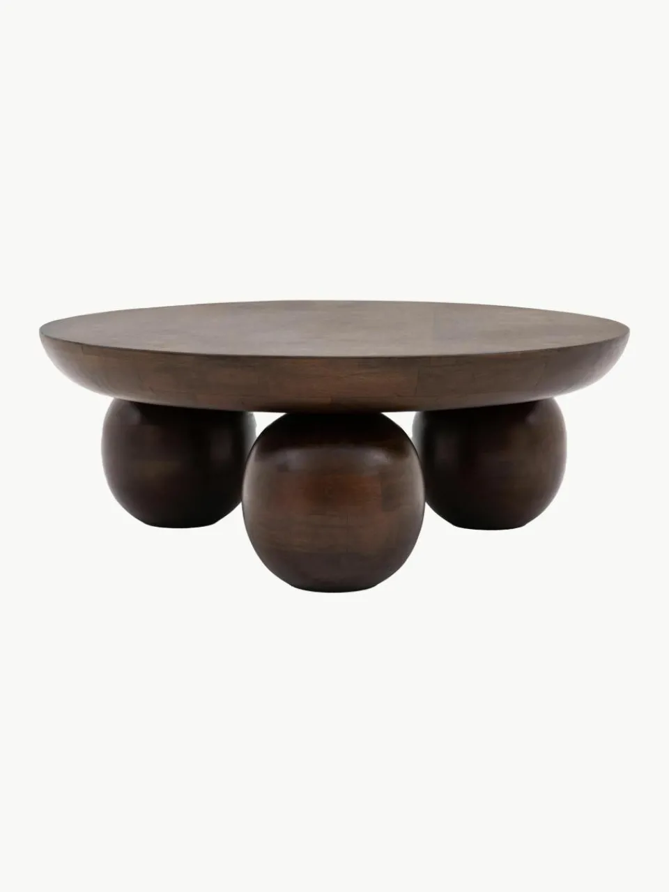 Ronde salontafel Sculpt van mangohout^Westwing New