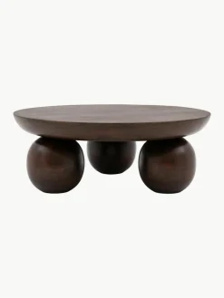 Ronde salontafel Sculpt van mangohout^Westwing New