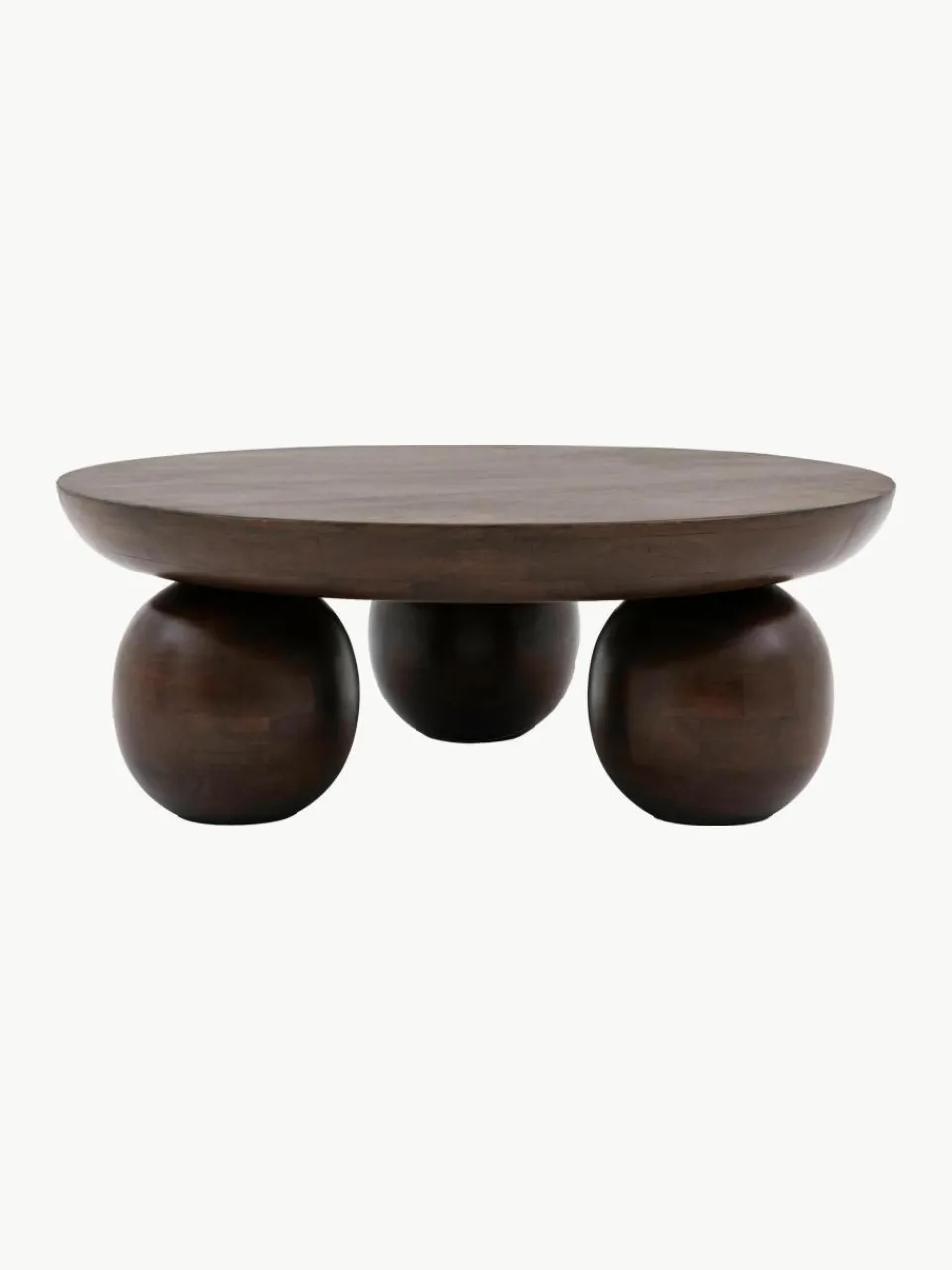 Ronde salontafel Sculpt van mangohout^Westwing New