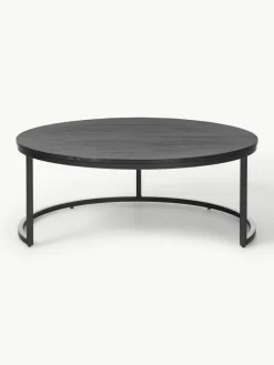 Ronde salontafels Andrew van mangohout, set van 2^Westwing Collection Discount