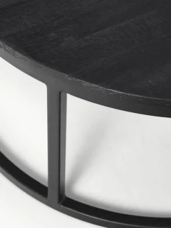 Ronde salontafels Andrew van mangohout, set van 2^Westwing Collection Discount