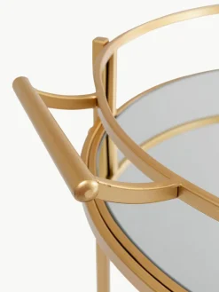 Ronde serveerwagen Emilia met spiegelglaspanelen^Kare Design Sale