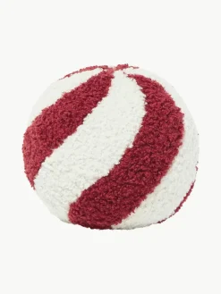Ronde teddy stoffen decoratief kussen Dotty^Westwing Collection Outlet