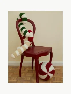Ronde teddy stoffen decoratief kussen Dotty^Westwing Collection Outlet
