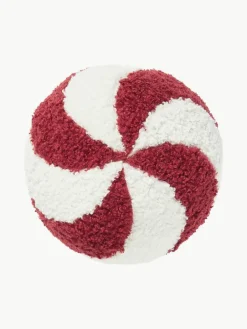 Ronde teddy stoffen decoratief kussen Dotty^Westwing Collection Outlet