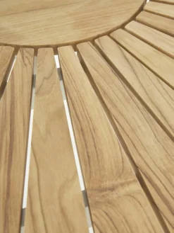 Ronde tuintafel Ellen met teakhouten tafelblad, in verschillende formaten^Cinas New