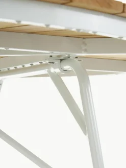 Ronde tuintafel Ellen met teakhouten tafelblad, in verschillende formaten^Cinas New