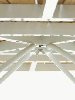 Ronde tuintafel Ellen met teakhouten tafelblad, in verschillende formaten^Cinas New