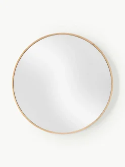 Ronde wandspiegel Avery met eikenhouten lijst^Westwing Collection Hot