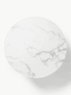 Ronde XL-salontafel Antigua met glazen tafelblad in marmerlook^Westwing Collection Hot