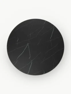Ronde XL-salontafel Antigua met glazen tafelblad in marmerlook^Westwing Collection Best