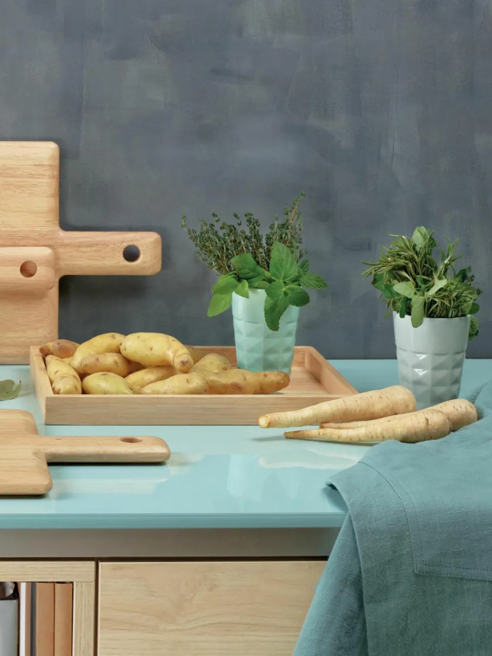 Rubberhouten dienblad Wood Light^ASA Selection Hot