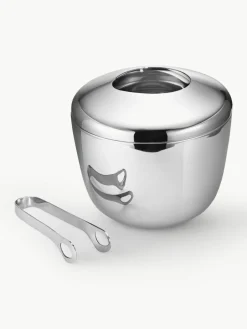 RVS ijskoeler Sky met tang^GEORG JENSEN New