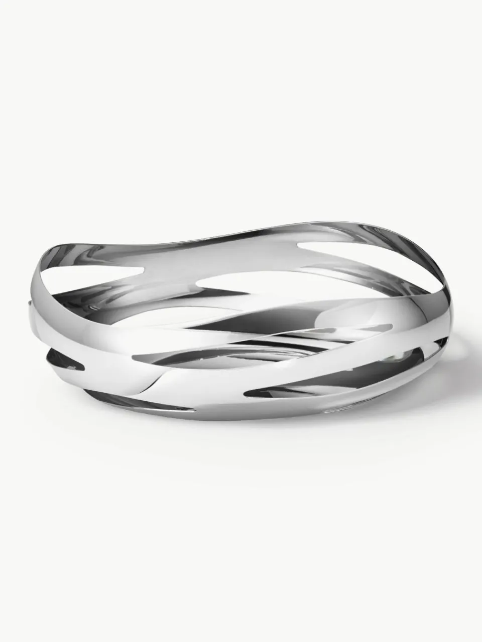 RVS opbergmand Cobra in organische vorm^GEORG JENSEN New