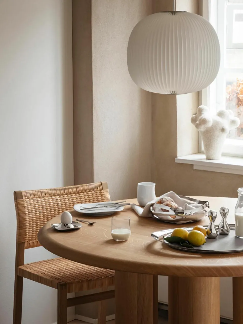 RVS opbergmand Cobra in organische vorm^GEORG JENSEN New