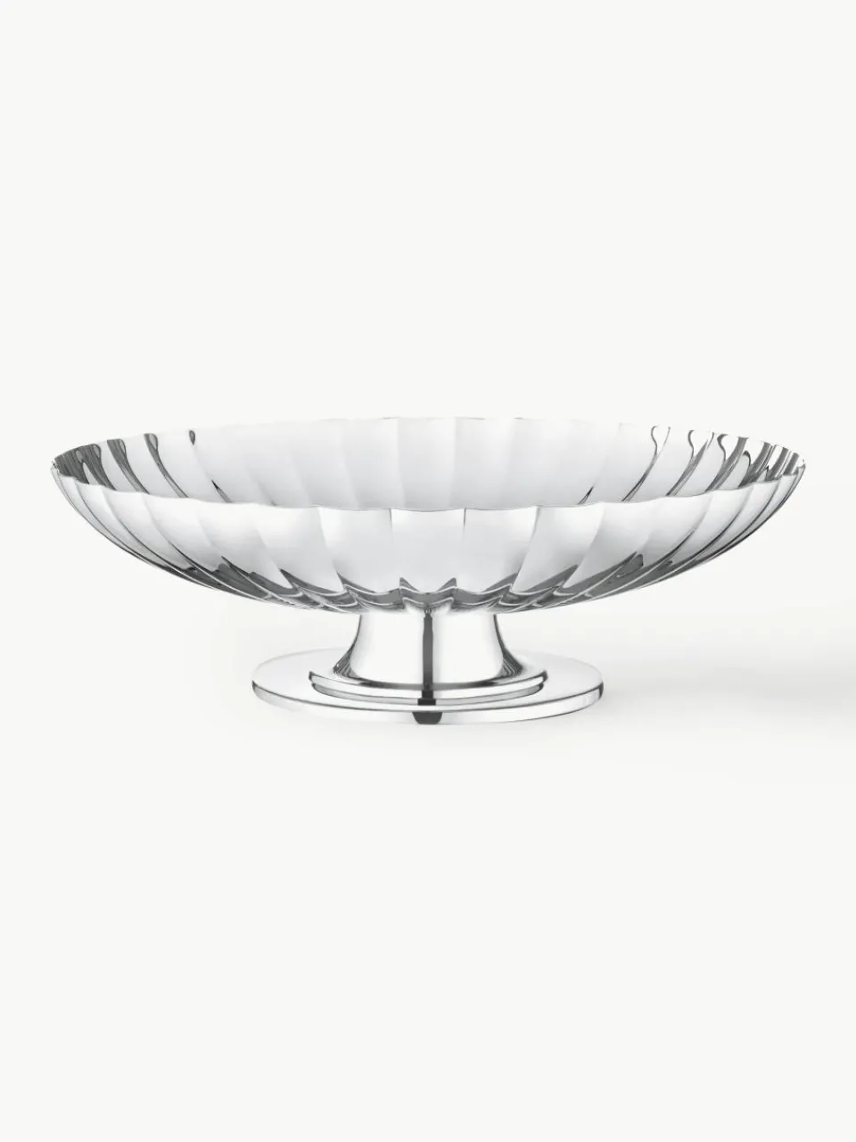 RVS serveerschaal Bernadotte met groefstructuur^GEORG JENSEN Fashion