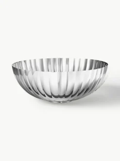 RVS serveerschaal Bernadotte met groefstructuur^GEORG JENSEN Hot