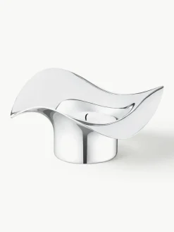 RVS waxinelichthouder Cobra in organische vorm, 2 stuks^GEORG JENSEN Hot