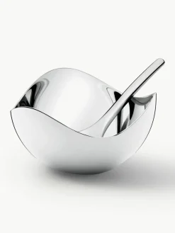 RVS zoutschaal Bloom met lepel^GEORG JENSEN Fashion