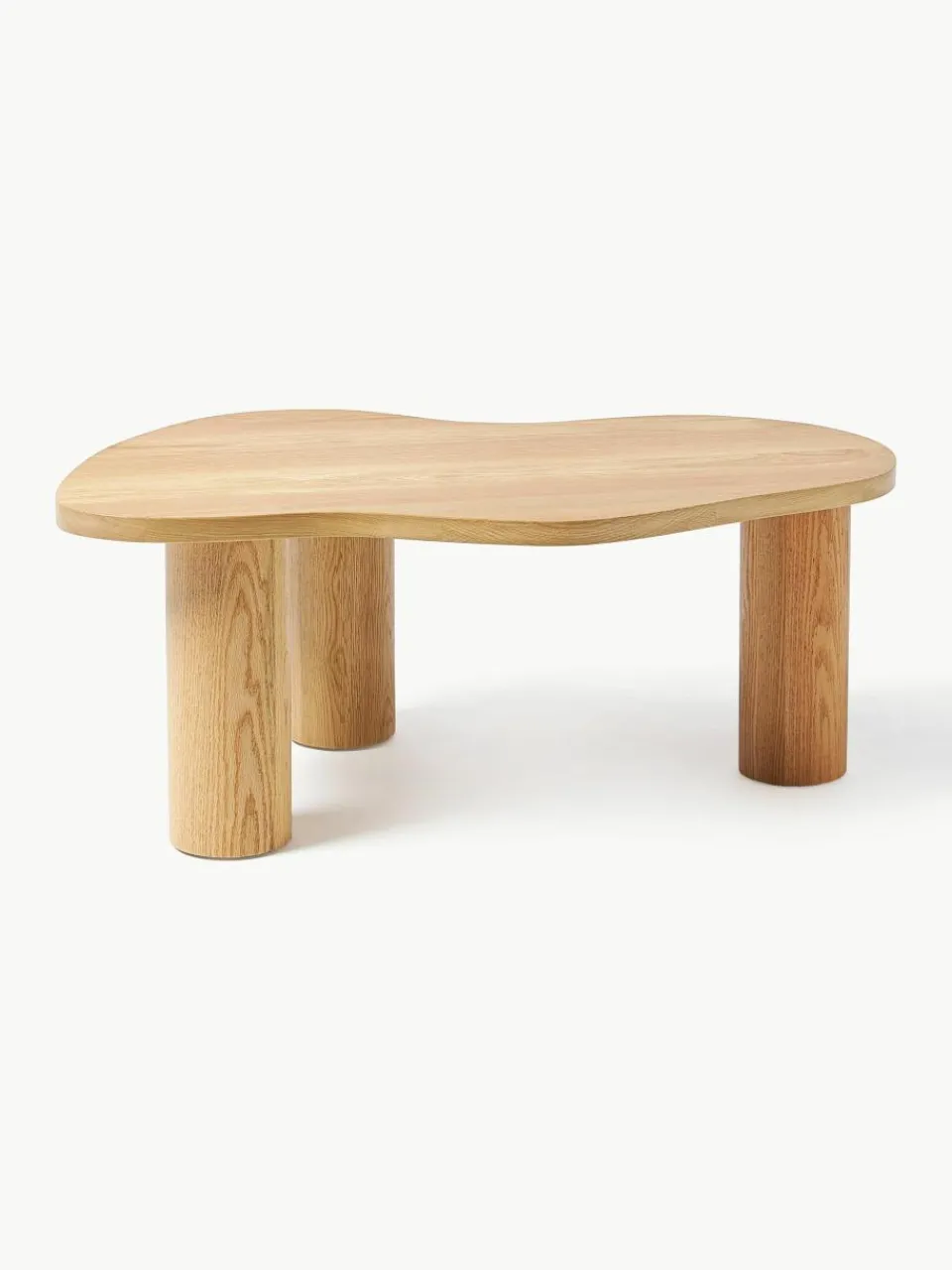 Salontafel Didi van eikenhout in organische vorm^Westwing Collection Best