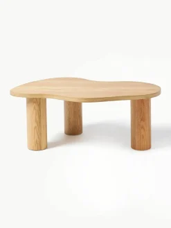 Salontafel Didi van eikenhout in organische vorm^Westwing Collection Best