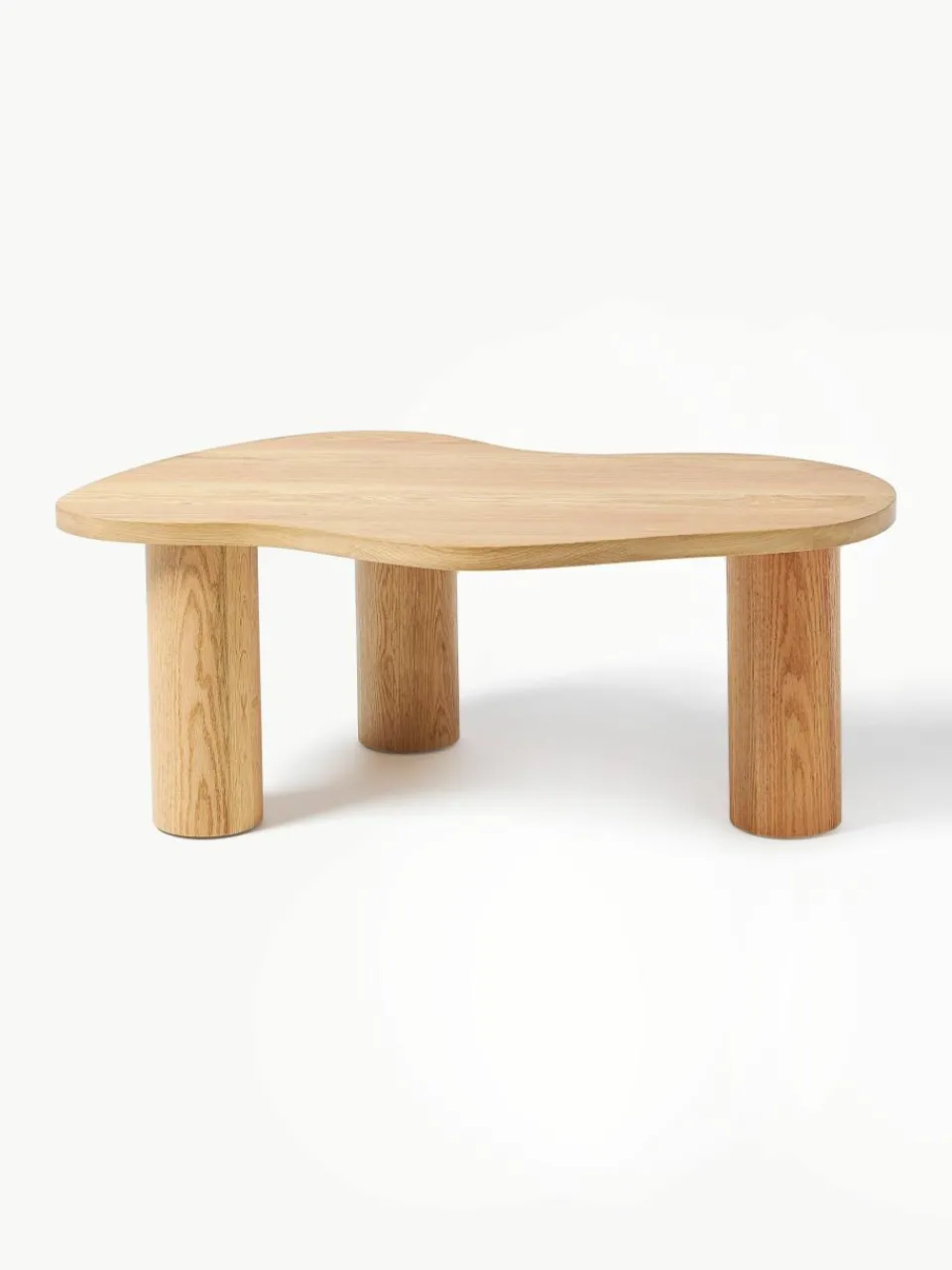 Salontafel Didi van eikenhout in organische vorm^Westwing Collection Best