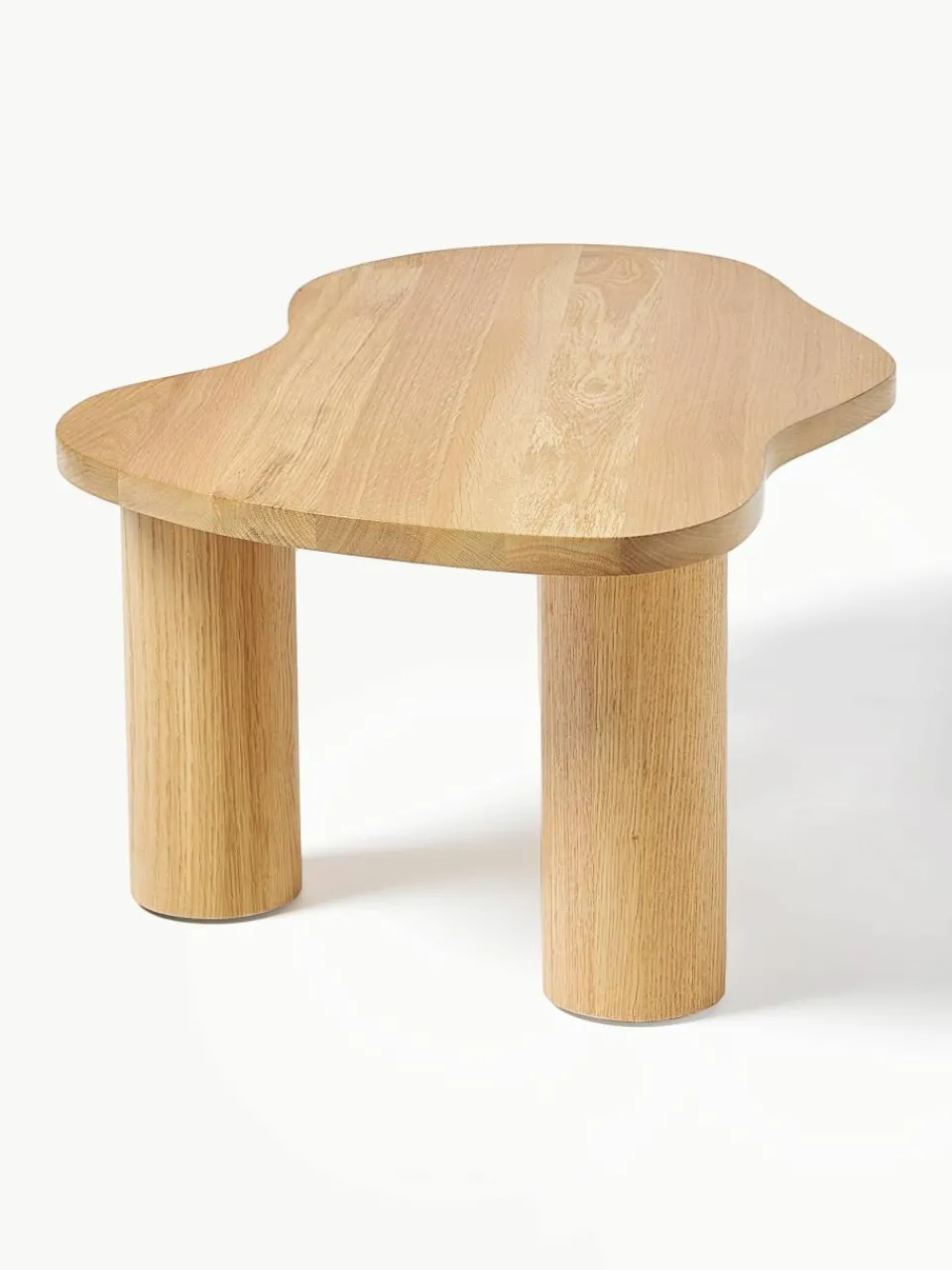 Salontafel Didi van eikenhout in organische vorm^Westwing Collection Best
