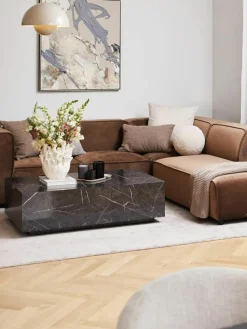 Salontafel Lesley met marmerlook^Westwing Collection Fashion
