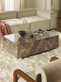Salontafel Lesley met marmerlook^Westwing Collection Hot