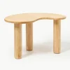 Salontafel Luppa van rubberhout in organisch vorm^Bloomingville Fashion