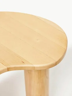 Salontafel Luppa van rubberhout in organisch vorm^Bloomingville Fashion