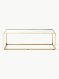Salontafel Maya met glazen tafelblad^Westwing Collection Clearance