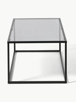 Salontafel Maya met glazen tafelblad^Westwing Collection Hot