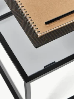 Salontafel Maya met glazen tafelblad^Westwing Collection Hot