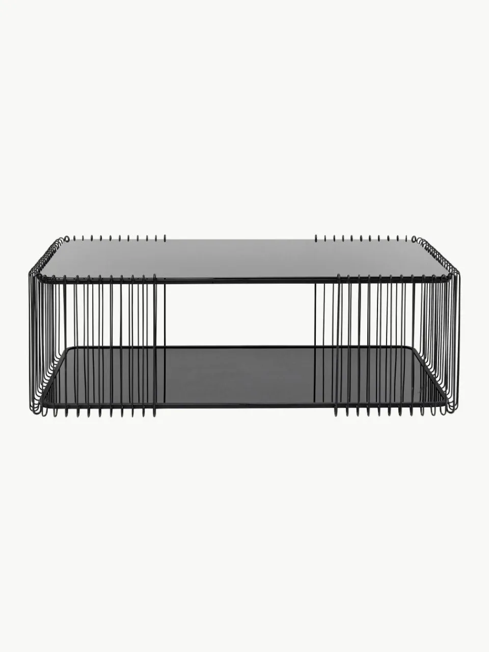 Salontafel Wire met glazen tafelblad^Kare Design Online