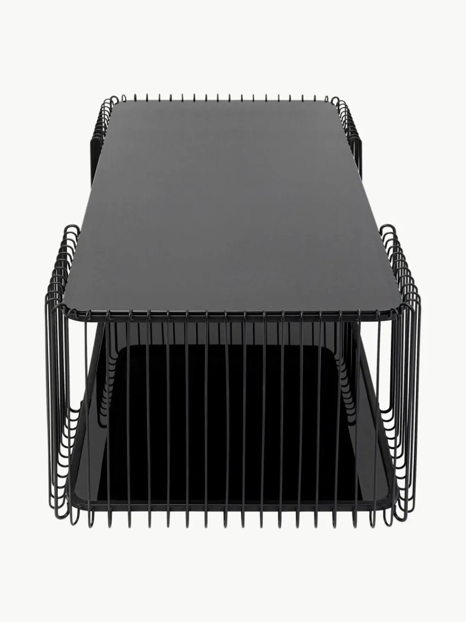Salontafel Wire met glazen tafelblad^Kare Design Online