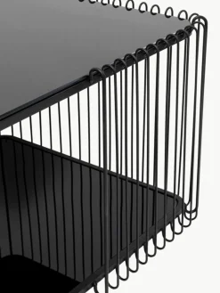 Salontafel Wire met glazen tafelblad^Kare Design Online
