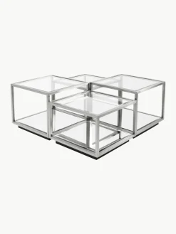 Salontafels Luigi met spiegelonderstel, set van 4^Kare Design Sale