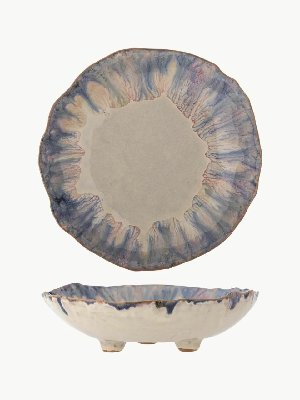 Schaal Amalia met glazuur^Bloomingville Clearance