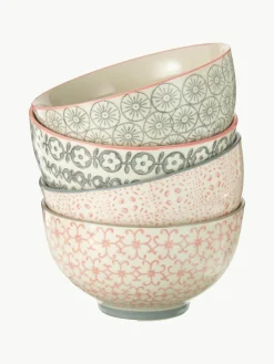 Schalen Cécile met klein patroon, set van 4^Bloomingville Discount