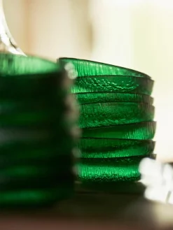 Schalen The Emeralds van glas, 2 stuks^HKLIVING Online