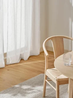 Semi-transparant gordijnen Ibiza met lusophanging, 2 stuks^Westwing Collection Best