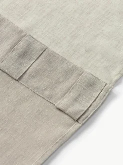 Semi-transparant gordijnen Ibiza met lusophanging, 2 stuks^Westwing Collection Best