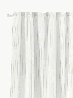 Semi-transparante gordijnen Berken met lusband, 2 stuks^Westwing Collection Outlet