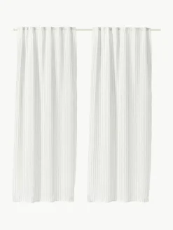 Semi-transparante gordijnen Berken met lusband, 2 stuks^Westwing Collection Outlet