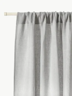 Semi-transparante gordijnen Harmony met tunnelzoom, 2 stuks^Westwing Collection Outlet